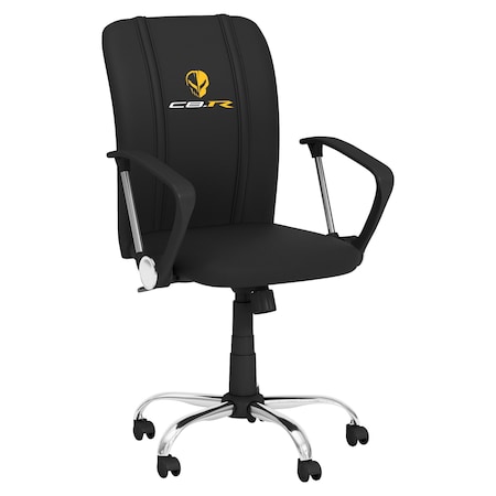 Dreamseat Curve Task Chair with C8R Jake Yellow Logo XZOCCURVE-PSGMC61125
